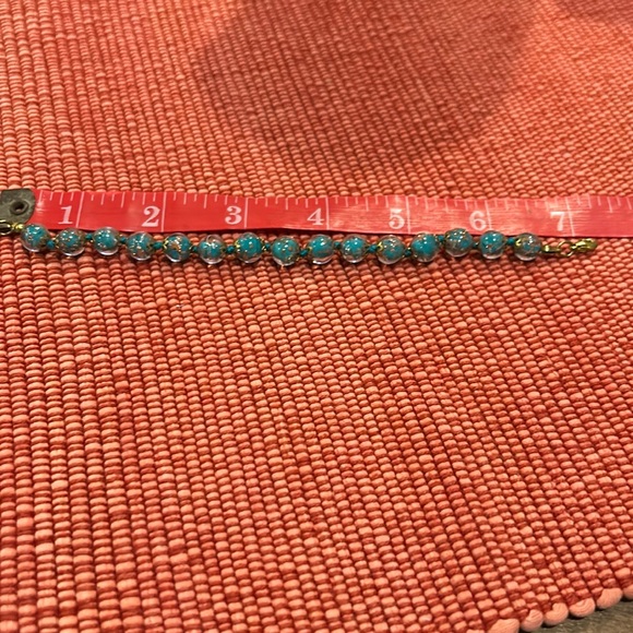 Green Blue Beaded bracelet - Picture 2 of 4